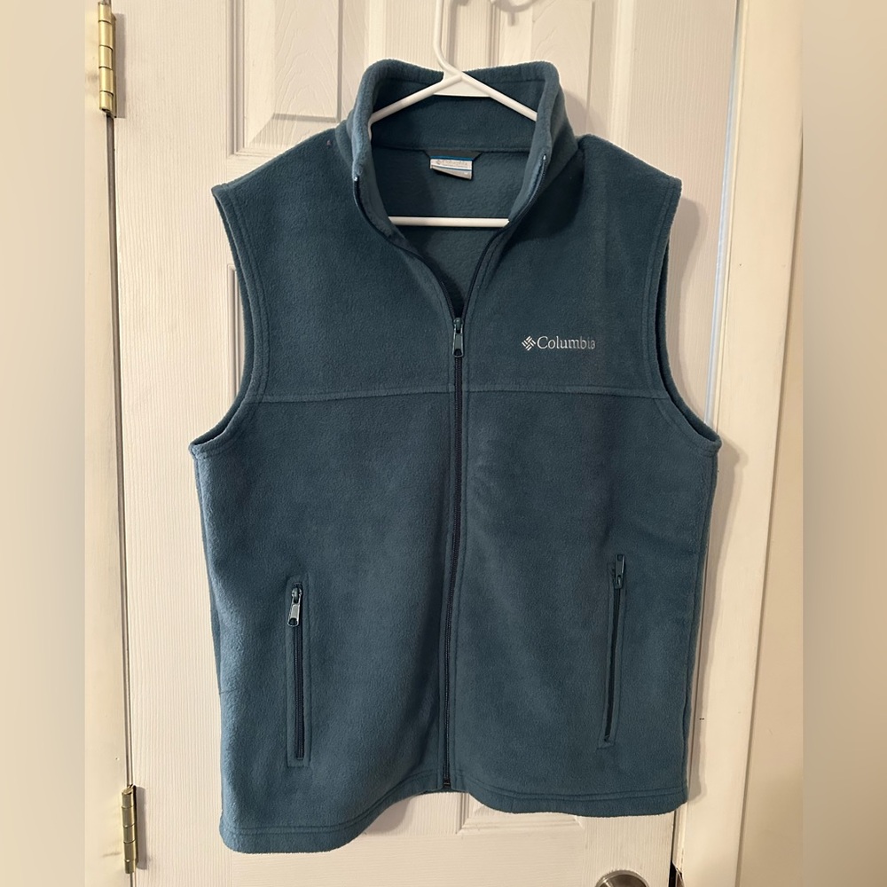 Columbia Men’s Fleece Zip Up Vest Sz M